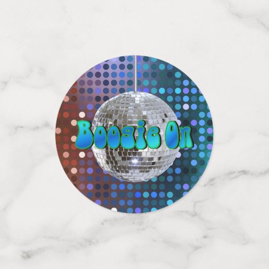 Confettis Boogie On ! 1 (Petit recto)