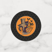 Confettis Bordure noire Chat noir Chat Tombstone Chats Hallo (Petit recto)