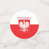 Confettis Bouclier rouge de l'aigle polska (Petit recto)