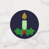 Confettis Bougie de Noël parties scintillant (Petit recto)