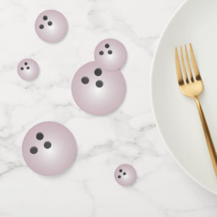 Confettis Boule de Bowling Rose