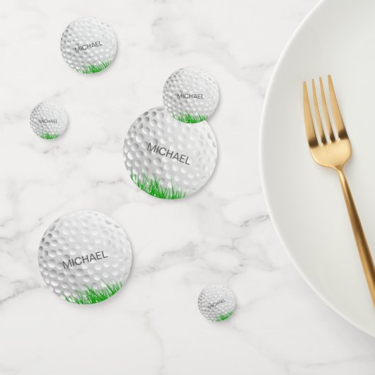 Confettis Boule de golf en herbe (Groupe)