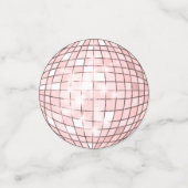 Confettis boule disco rose et argent (Petit recto)
