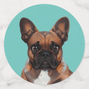 Confettis Bouledogue français cartoon