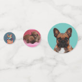 Confettis Bouledogue français cartoon (Devant)