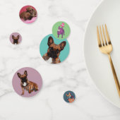Confettis Bouledogue français cartoon (Groupe)