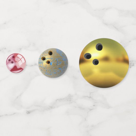 Confettis Boules de bowling (Derrière)