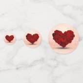 Confettis Bouquet de coeur Rose de la Saint-Valentin (Derrière)