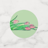 Confettis Bouquet de tulipes (Petit recto)