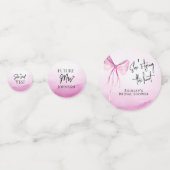 Confettis Bow rose vif Elle noue la Fête des mariées de noeu (Devant)