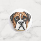 Confettis Boxer Chien 3D Inspiré (Petit recto)