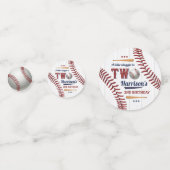 Confettis Boys Baseball 2e anniversaire Photo (Devant)