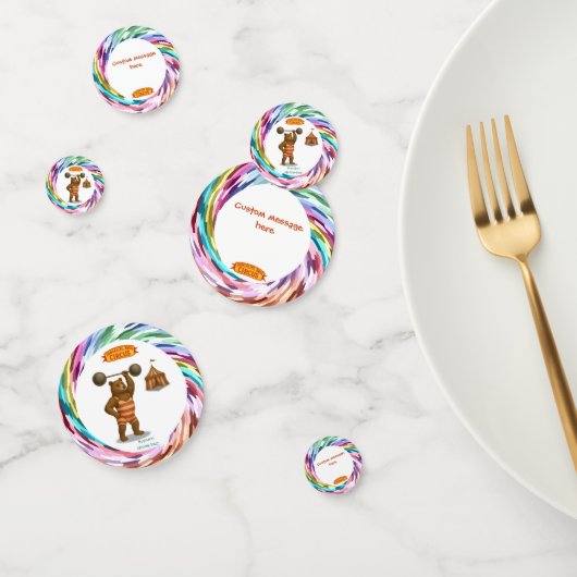 Confettis Brandon, l'ours fort du cirque (Groupe)