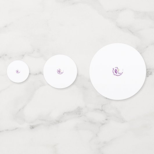 Confettis Bransoletka z serduszkiem Style, aubergine légère (Devant)