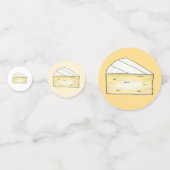 Confettis Brie French Cheese Tasting Wedge Cocktail Party (Derrière)