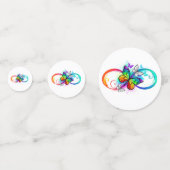 Confettis Bright infinity with rainbow butterfly (Devant)
