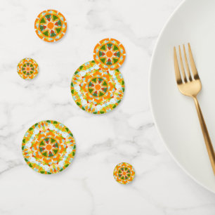 Confettis Bright Orange Green Star Baby’s Girl’s Boy’s Shoy