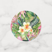 Confettis Bright Tropical Botanical Feuille Hawaï (Petit recto)