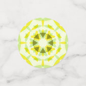 Confettis Bright Yellow Green Star Baby shower de révélation (Petit recto)