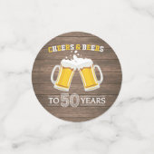 Confettis Brours et bières rustiques à 50 ans (Petit recto)