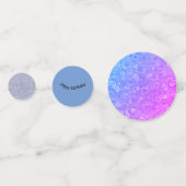 Confettis Bulles Bleues Et Blanches (Devant)