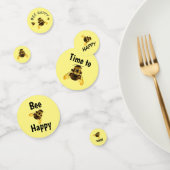Confettis Bumblebees Jaunes Abees Heureux (Groupe)