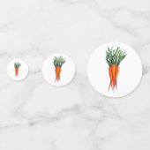 Confettis Bunch de carottes Orange Vegetable Veggie Garden (Devant)