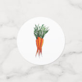 Confettis Bunch de carottes Orange Vegetable Veggie Garden (Petit recto)