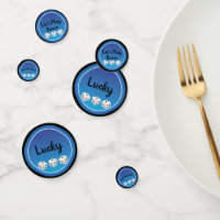 Bunco ou Bunko Lucky Dice Modern Blue Black