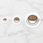 Confettis Café Latte Cappuccino Anniversaire Fête Brunch (Devant)