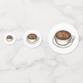 Confettis Café Latte Cappuccino Anniversaire Fête Brunch (Derrière)