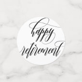 Confettis Calligraphie tourbillonnant et photos Parti de ret (Petit recto)