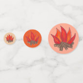 Confettis Camping Red Orange Campfire Camp d'été (Derrière)