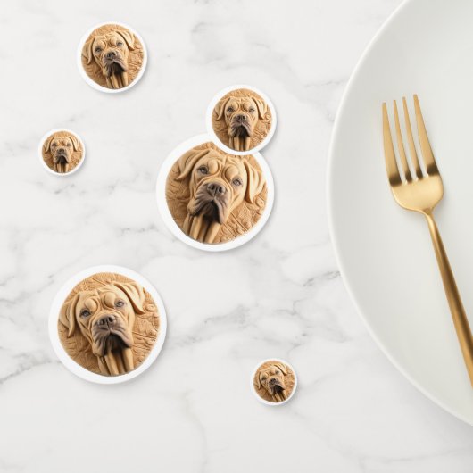 Confettis Cane Corso Inspiré de la 3D (Groupe)