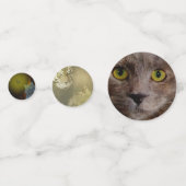 Confettis Captivé par la beauté : Chat Mesmerisé par Papillo (Devant)