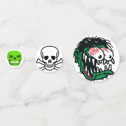 Confettis Caractères Halloween (Devant)