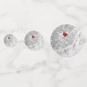 Confettis Cardinal en hiver (Derrière)