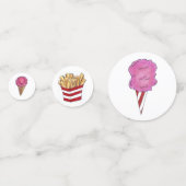 Confettis Carnival Nacho Coton Bonbon Popcorn Glace (Devant)