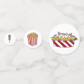 Confettis Carnival Nacho Coton Bonbon Popcorn Glace (Derrière)