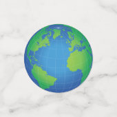 Confettis Carte du monde (Petit recto)