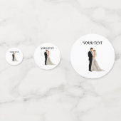 Confettis Carte Mémo À Sauvegarder Plat (Devant)