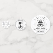 Confettis Cartes Tarot | FÊTE DES MARIÉES | MARIAGE | Modern (Derrière)