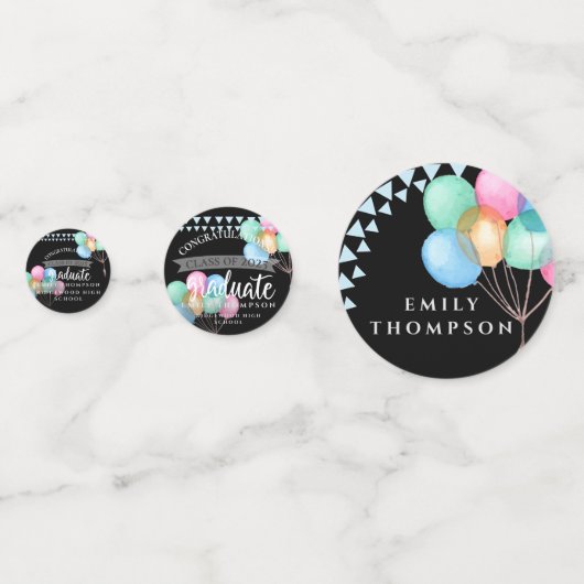 Confettis Célébration Classe De 2023 Graduation Party Table (Derrière)