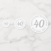 Confettis Célébration commémorative d'anniversaire Co person (Devant)