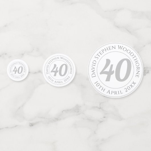 Confettis Célébration commémorative d'anniversaire Co person (Derrière)