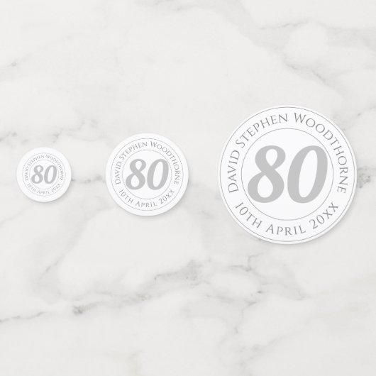 Confettis Célébration commémorative d'anniversaire Co person (Derrière)