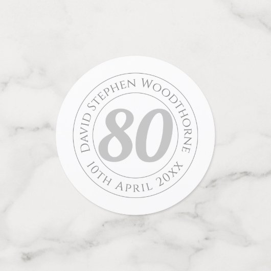 Confettis Célébration commémorative d'anniversaire Co person (Petit recto)