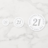 Confettis Célébration commémorative d'anniversaire Personnal (Derrière)