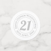 Confettis Célébration commémorative d'anniversaire Personnal (Petit recto)