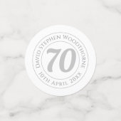 Confettis Célébration commémorative d'anniversaire Personnal (Petit recto)